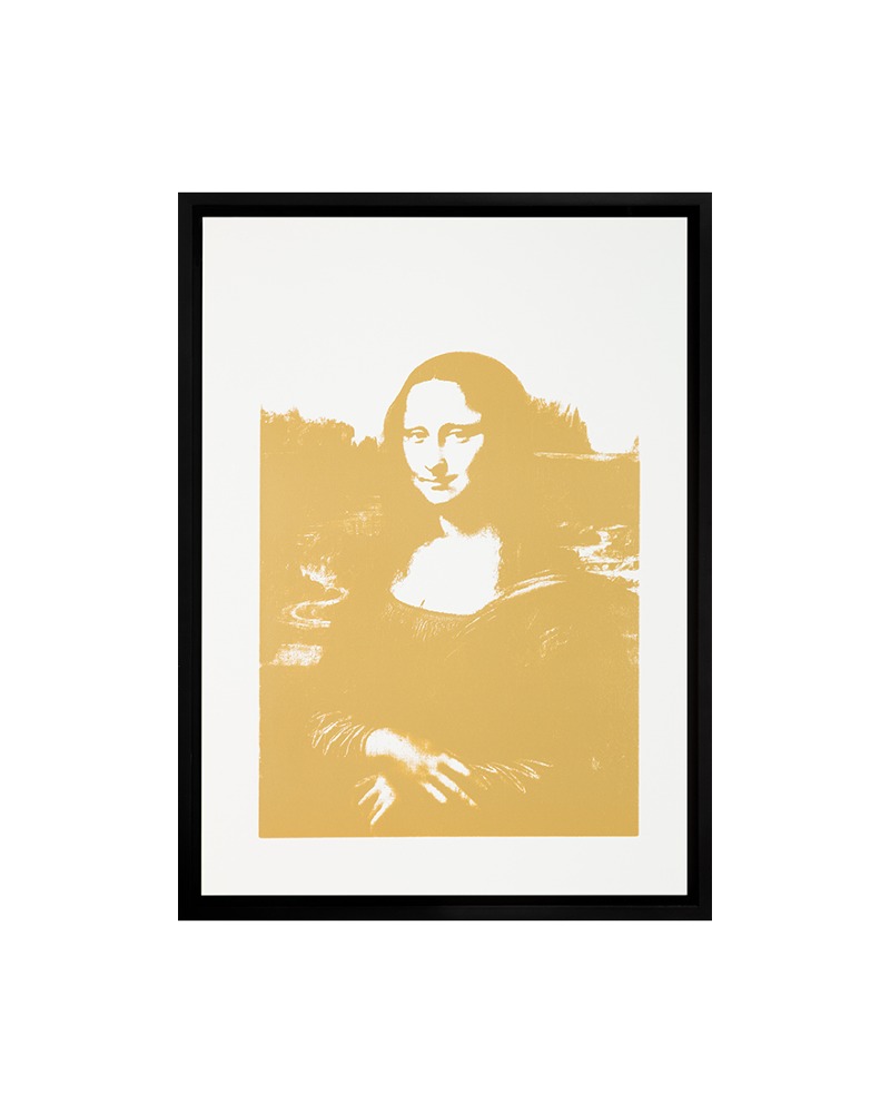 Mona Lisa #1 Gold on White
