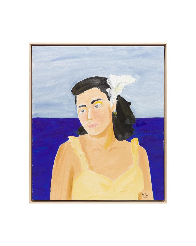 Tahitian woman on the beach, 2022