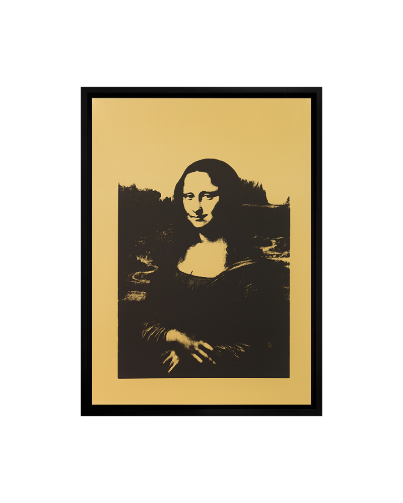 Mona Lisa #4 Black on Gold